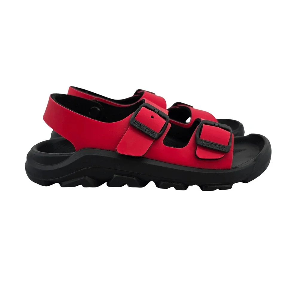 Birkenstock Mogami EVA Red Black Kids Sandals Waterproof Backstrap Size 32 Sz 1